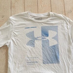 Under Armour Men's Tee in White and Blue
